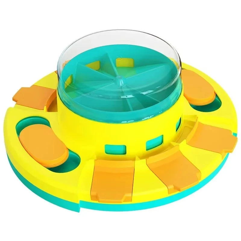 Non Slip Interactive Dog Toy Slow Feeder Puzzle Bowl Pet Food Dispenser for Cats and Puppies Fun Mealtime Game and Training