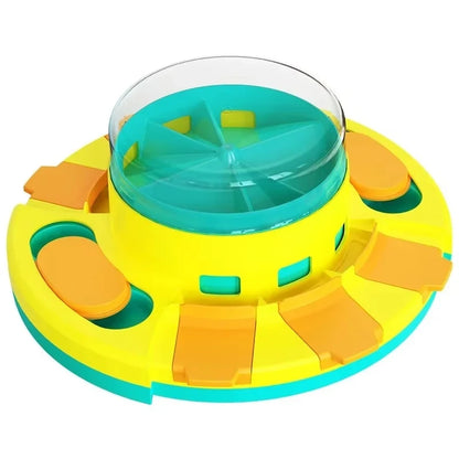 Non Slip Interactive Dog Toy Slow Feeder Puzzle Bowl Pet Food Dispenser for Cats and Puppies Fun Mealtime Game and Training