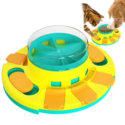 Non Slip Interactive Dog Toy Slow Feeder Puzzle Bowl Pet Food Dispenser for Cats and Puppies Fun Mealtime Game and Training