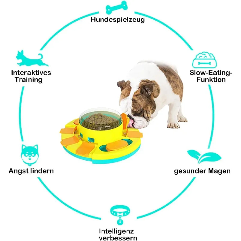 Interactive Dog Toys for Training Slow Eat Puzzle Toy Funny Feeding Dispenser Intelligence Toy Slow Feeder Aid Digestion