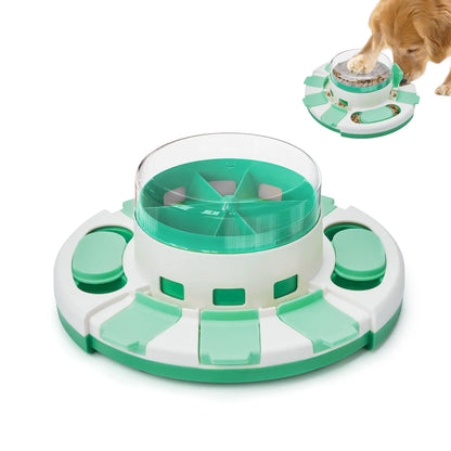 Potaroma Dog Puzzle Toy 2 Levels, Slow Feeder, Pup Food Treat Feeding Dispenser for IQ Training and Entertainment for All Breeds