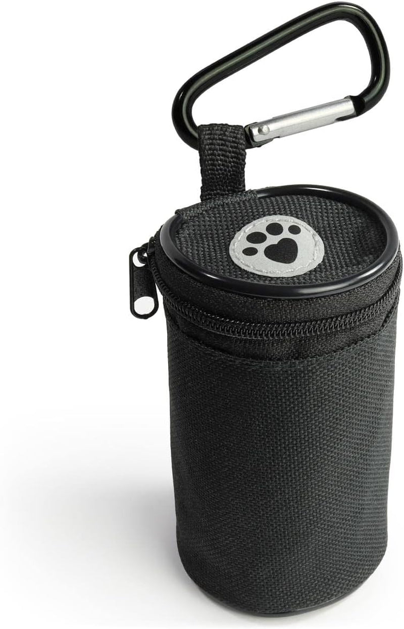 U7226 Mini Dog Treat Bag, Pocket Dog Treat Pouch, Compact Dog Training Bag Black