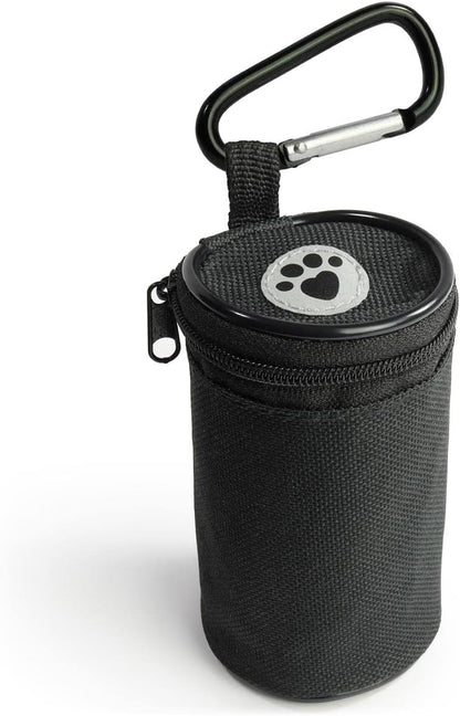 U7226 Mini Dog Treat Bag, Pocket Dog Treat Pouch, Compact Dog Training Bag Black