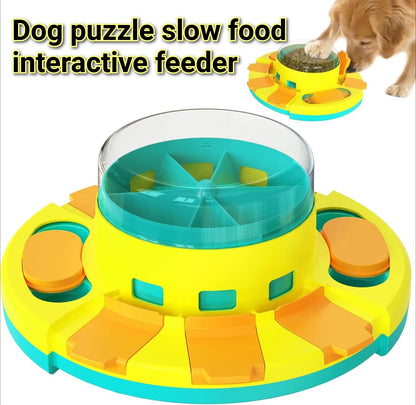 Interactive Dog Toys for Training Slow Eat Puzzle Toy Funny Feeding Dispenser Intelligence Toy Slow Feeder Aid Digestion