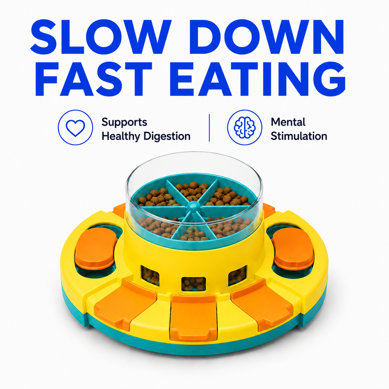 Big Brain™Interactive Dog Puzzle Toy – Brain Training Slow Feeder